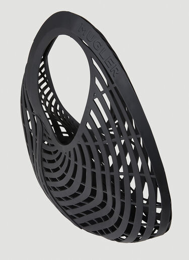 Mugler Spiral Cut-Out Tote Bag Black mug0252060