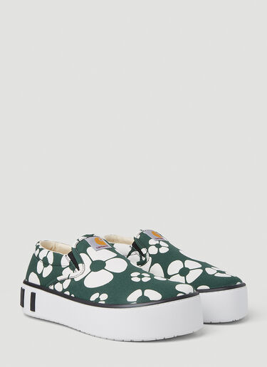 Marni x Carhartt Paw Sneakers Green mca0250016