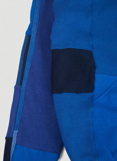 DRx FARMAxY FOR LN-CC Monochromatic Deconstructed Panelling Hooded Sweatshirt Blue drx0346005