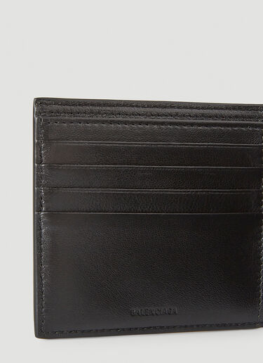Balenciaga Logo Cash Square Folded Wallet Black bal0146060