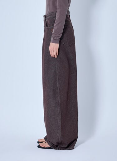LN-CC® - Jacquemus: Le De-Nîmes Ovalo Jeans - Brown Jacquemus Le De-Nîmes Ovalo Jeans Brown jac0266001