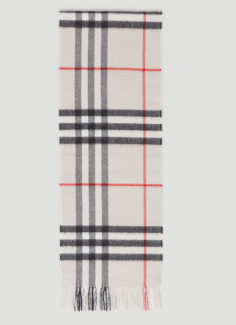 Saint Laurent Giant Check Scarf Brown sla0253160