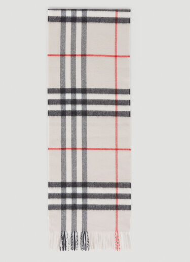 Giant Check Scarf Burberry Giant Check Scarf Beige bur0253043