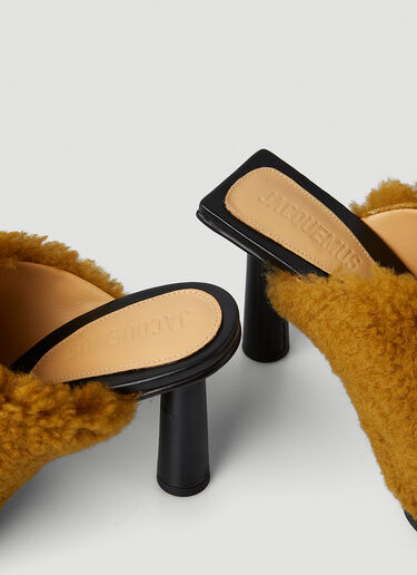 Jacquemus Les Mules Carré Rond 穆勒鞋 卡其 jac0246118