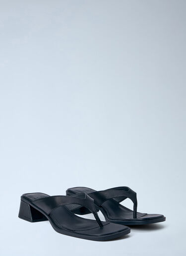 CAMPER Leather Block Heel Sandals Black cmp0264009
