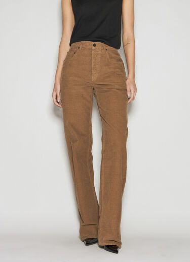 Saint Laurent Long Baggy Jeans Brown sla0255011