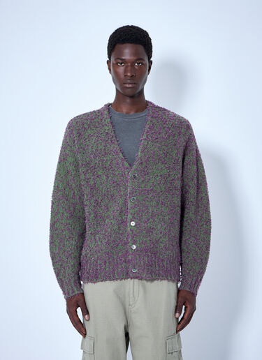 LN-CC® - Stüssy: Textured Cardigan - Purple Stüssy Textured Cardigan Purple sts0164035