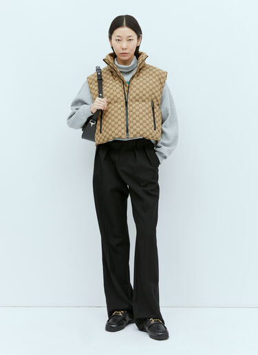 Gucci GG 帆布衬垫马甲  米色 guc0255037