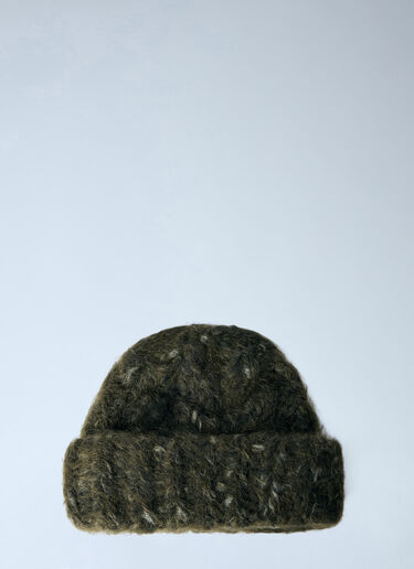 LN-CC® - GANNI: Handknit Cable Beanie XXL - Green GANNI Handknit Cable Beanie XXL Green gan0266002