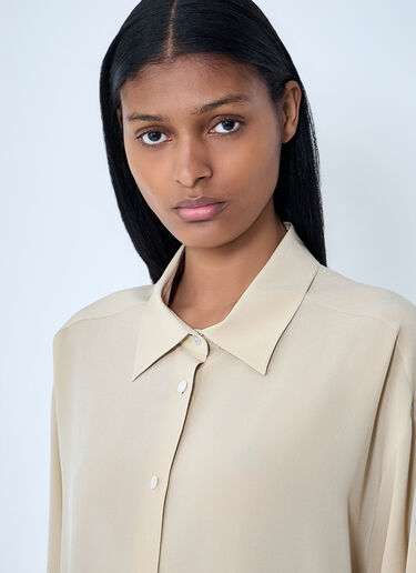 The Row Luka Shirt Beige row0263008