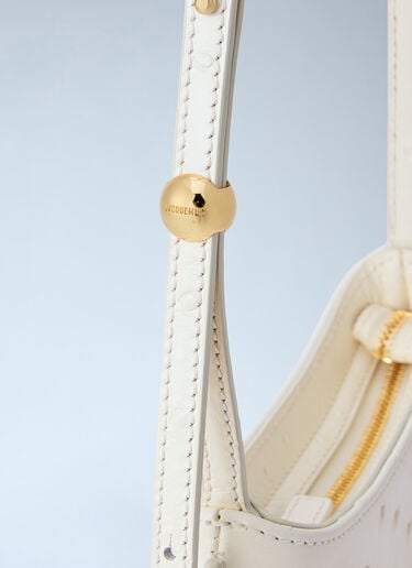 Jacquemus Le Petit Bisou Shoulder Bag White jac0264055