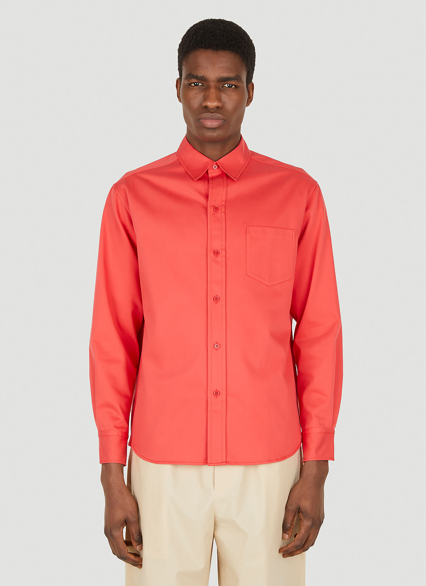 Shop Meta Campania Collective Pablo Shirt In Red