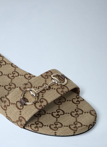 Horsebit Slides Gucci Horsebit Slides Beige guc0261060
