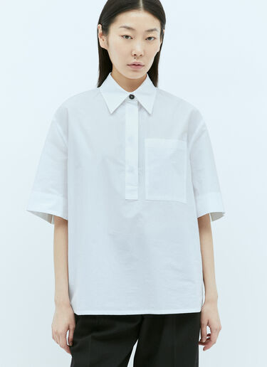 Jil Sander+ Patch Pocket Poplin Shirt White jsp0255004