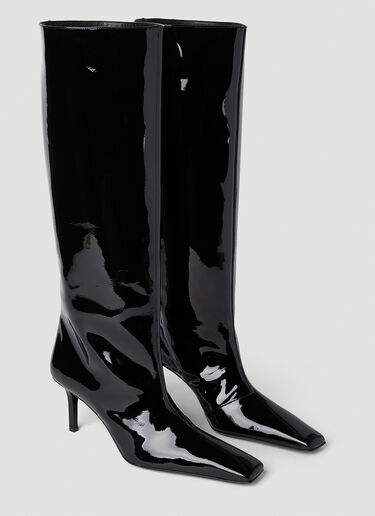 Acne Studios High Patent Heeled Boots Black acn0252039
