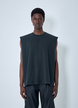 Champion Sleeveless Cotton Jersey Top Black cha0164003