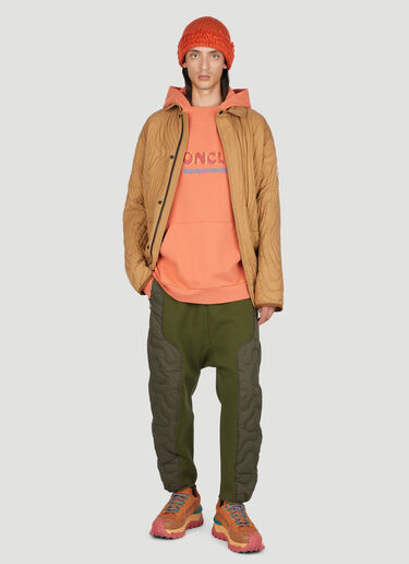 Logo Hooded Sweatshirt Moncler Salehe Bembury Logo Hooded Sweatshirt Orange msb0154005