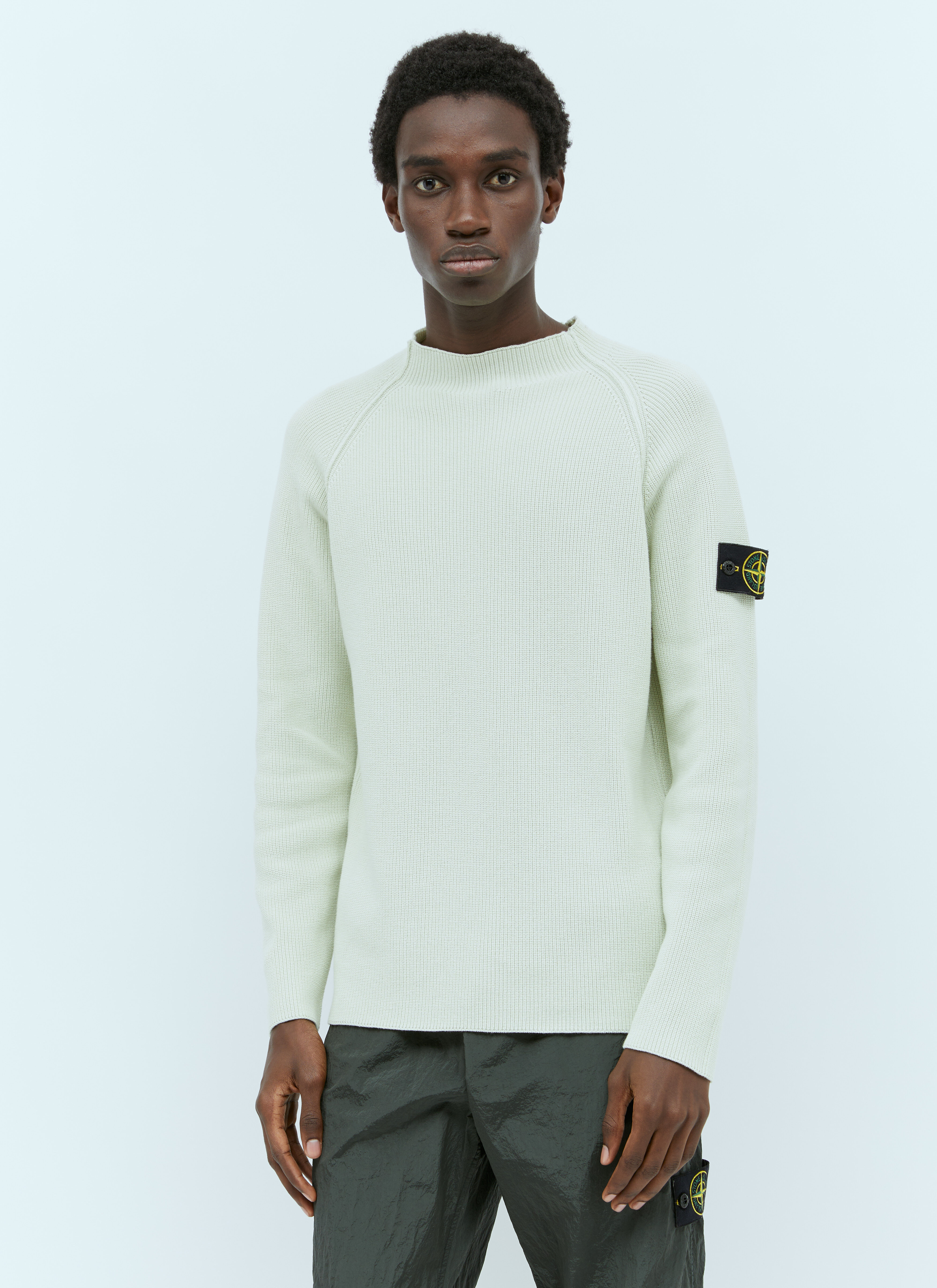 Gucci Raglan Sleeve Knit Sweater Green guc0155064