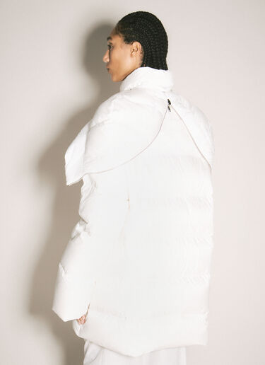Moncler x Rick Owens Hooded Cyclopic Coat White mcs0358007