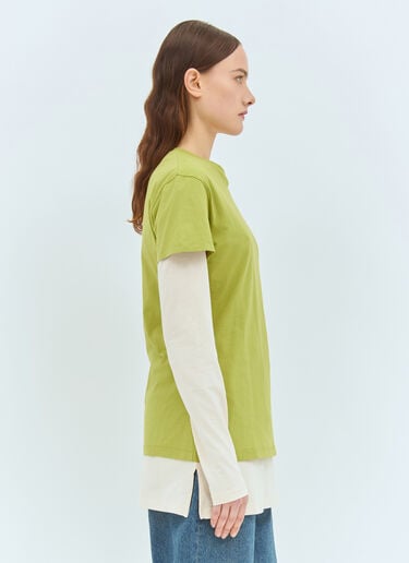 Set Of Three Jersey T-Shirts Miu Miu Set Of Three Jersey T-Shirts Blue miu0359003