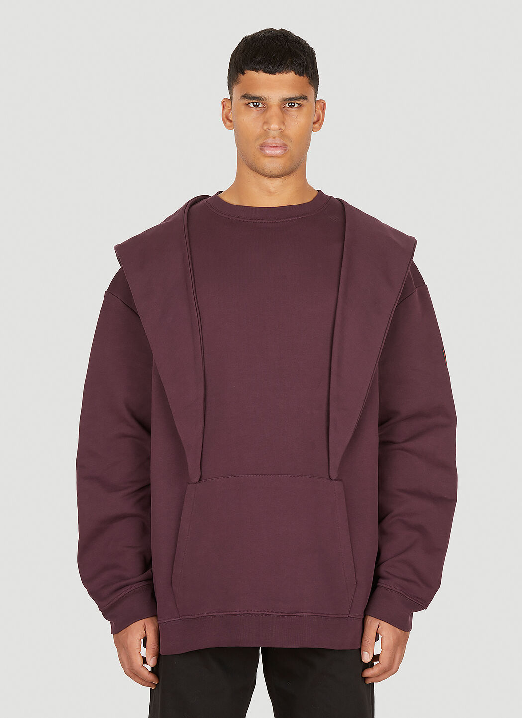 Raf Simons Knot Hooded Sweatshirt in Purple LN CC