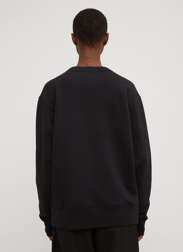 Acne Studios Fairview Oversized Face Embroidered Sweater Black acn0229047