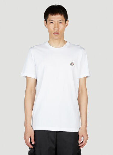 Moncler Logo Patch T-Shirt White mon0151019