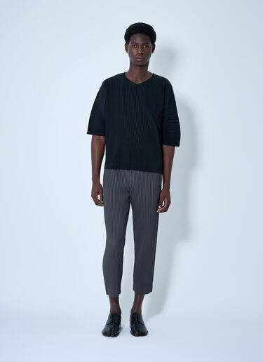 Homme Plissé Issey Miyake 褶裥上衣  黑色 hmp0160016