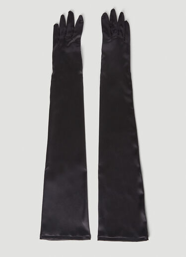 Kim Satin Opera Gloves Dolce & Gabbana Kim Satin Opera Gloves Black dol0252030