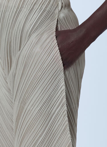 LN-CC® - Pleats Please Issey Miyake: Thicker Bottoms 1 Trousers - Beige Pleats Please Issey Miyake Thicker Bottoms 1 Trousers Beige plp0266002