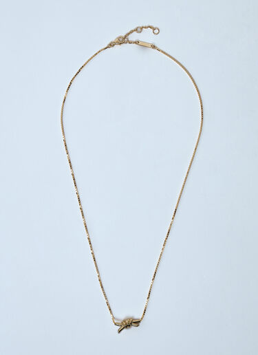 Bottega Veneta Knot Necklace Gold bov0259058