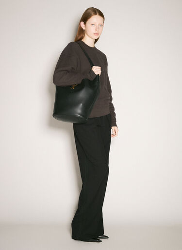 Saint Laurent Le 5 à 7 Hobo Bucket Bag Black sla0257095