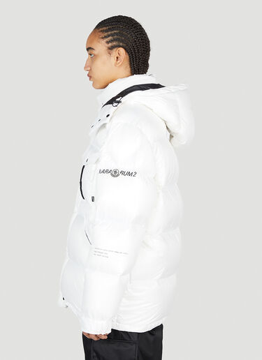 7 Moncler Fragment Logo Patch Puffer Jacket White mfr0254002