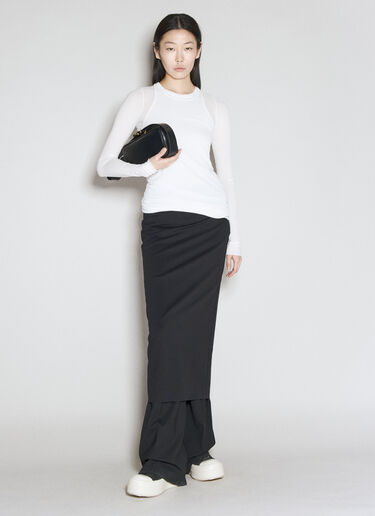 Rick Owens 长袖罗纹 T 恤 白色 ric0255022