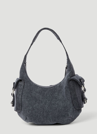 Blumarine Small Cargo Hobo Shoulder Bag Blue blm0253013