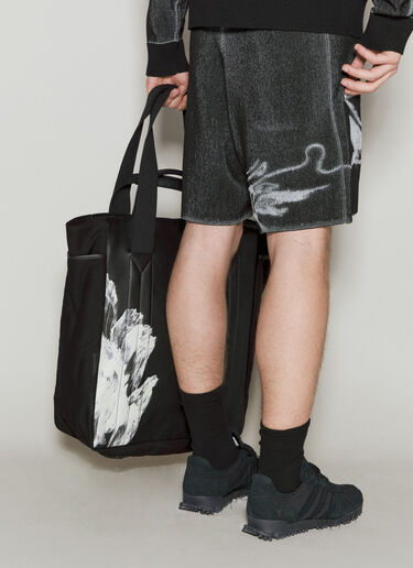 Y-3 Graphic Print Tote Bag Black yyy0356019