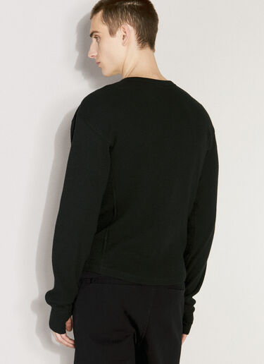 Entire Studios Thermal Long Sleeve T-Shirt Black ent0155041