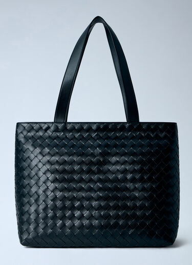 Bottega Veneta Small Intrecciato Zipped Tote Black bov0166007