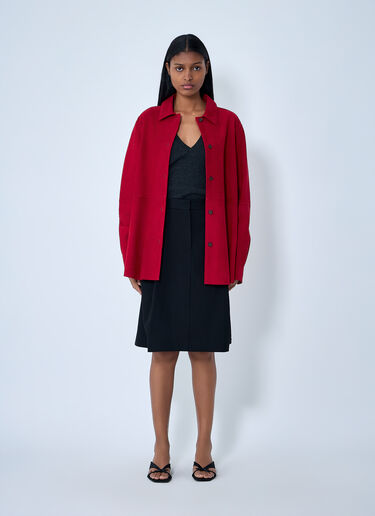 TOTEME Suede Overshirt Coral tot0263016