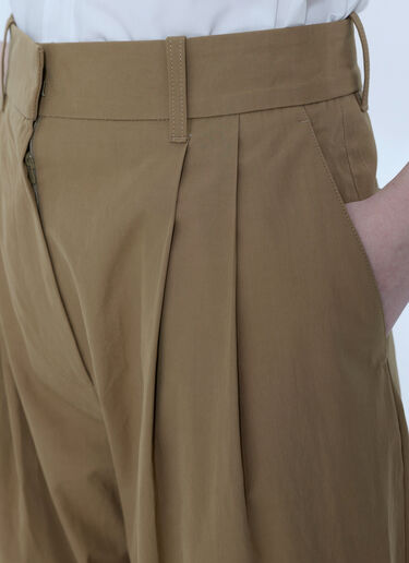 LN-CC® - Studio Nicholson: Sperro Double Pleat Pants - Khaki Studio Nicholson Sperro Double Pleat Pants Khaki stn0265007