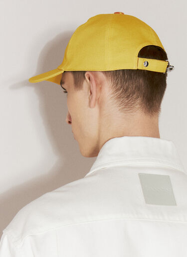 Lanvin x Future Logo Embroidery Baseball Cap Yellow lvf0157012