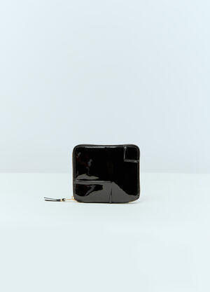 Balenciaga Reverse-Hem Zip Around Wallet Black bal0257066