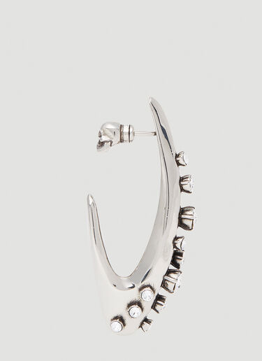 Alexander McQueen Pave Earrings Silver amq0252037