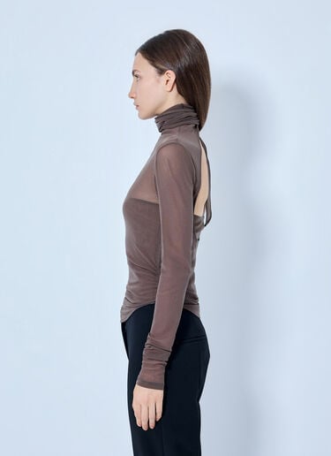 LN-CC® - Lemaire: Ballerina Foulard Top - Brown Lemaire Ballerina Foulard Top Brown lem0266012