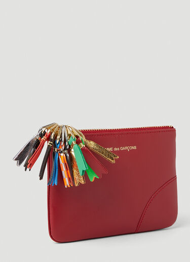 Small Logo Zipper Pull Wallet Comme des Garçons Wallet Small Logo Zipper Pull Wallet Red cdw0351030