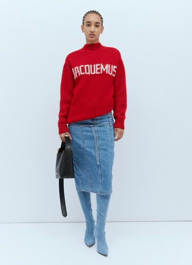 Jacquemus La Maille Pavane Sweater Red jac0254121