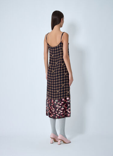 Dries Van Noten Embellished Slip Midi Dress Pink dvn0262021