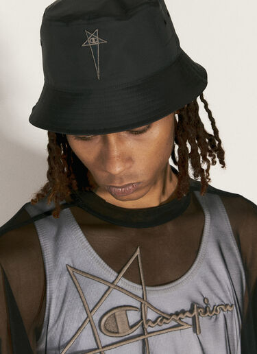 Rick Owens x Champion Gilligan Bucket Hat Black roc0157010