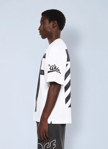 Off-White Big Off Diagonal Skate Logo T-Shirt White ofw0162022