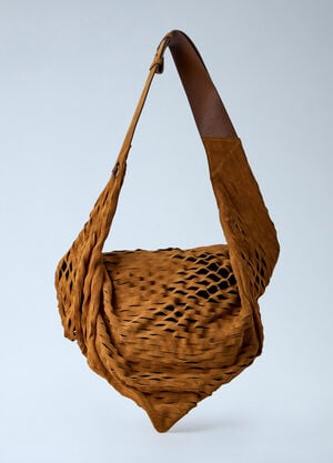 Kiko Kostadinov Fiore Twisted Shoulder Bag Brown kko0264011